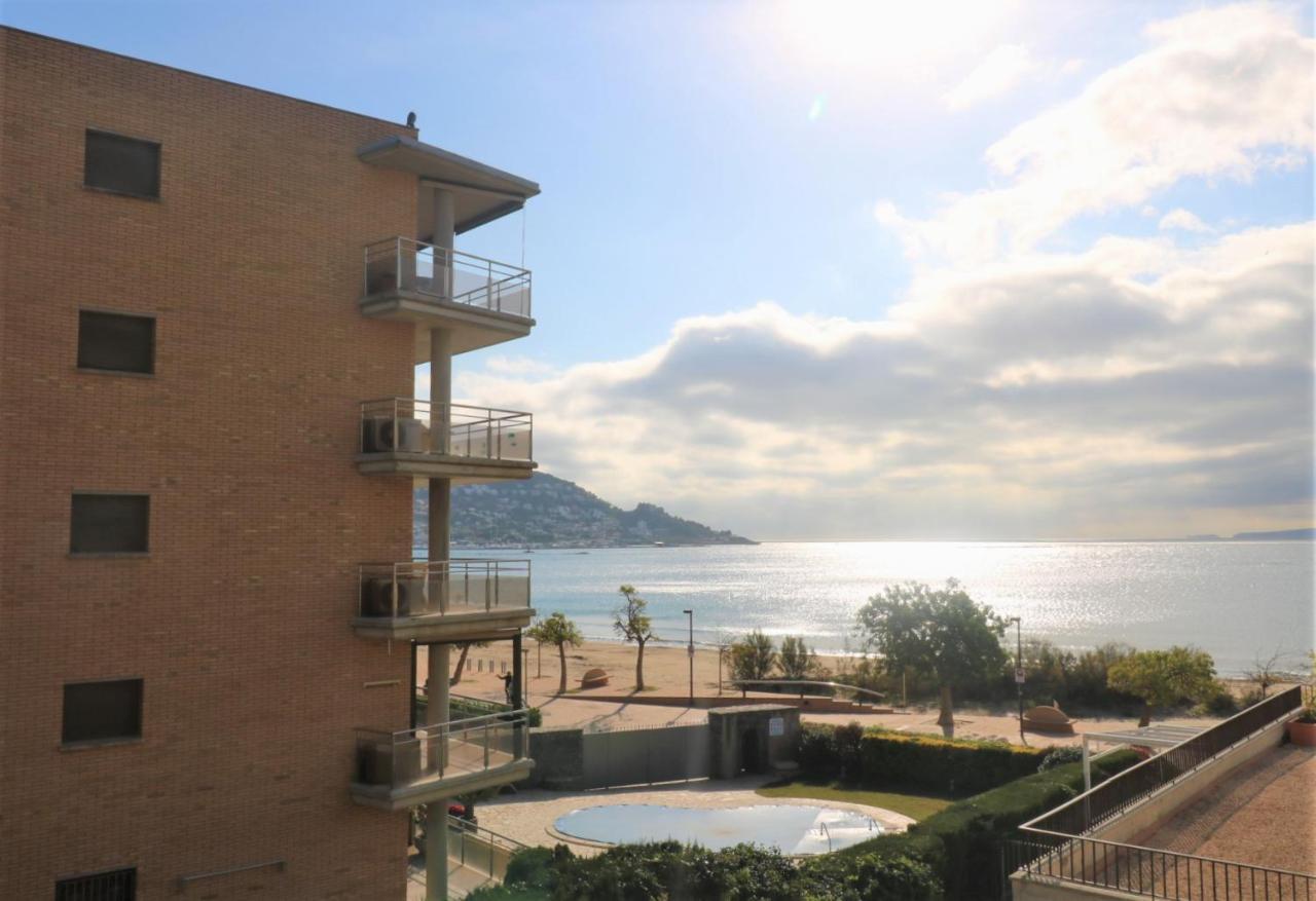 Castell Joncar,30 M De La Playa, 1Era Linea De Mar, Vista Al Mar Lägenhet Rosas Exteriör bild